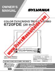 Ver 6720FDE pdf Unidad de combo TV / DVD / VCR de 20  inch Manual del usuario