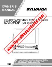 Ver 6720FDF pdf Unidad de combo TV / DVD / VCR de 20  inch Manual del usuario
