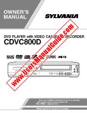 Ver CDVC800D pdf Reproductor de DVD con VCR Manual del usuario