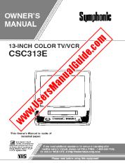 Voir CSC313E pdf Manuel de 13  inch Télévision / Magnétoscope propriétaire de l'unité