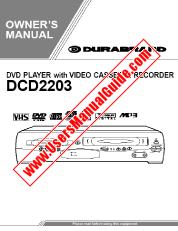 Ver DCD2203 pdf Reproductor de DVD con VCR Manual del usuario