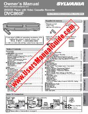 Ver DVC860F pdf Reproductor de DVD con VCR Manual del usuario