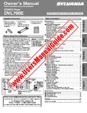 Ver DVL700E pdf Reproductor de DVD Manual del usuario