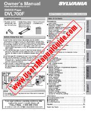 Ver DVL700F pdf Reproductor de DVD Manual del usuario