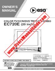 Voir EC720E pdf Manuel de 20  inch TV / DVD / VCR Combo Unit Propriétaire