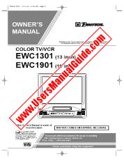 Ver EWC1301 pdf Unidad de combo de televisor / VCR de 13  inch Manual del usuario