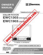 Ansicht EWC1303 pdf 13  inch TV / VCR Combo Unit Bedienungsanleitung