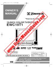 Ver EWC19T1 pdf Unidad de combo TV / DVD / VCR de 19  inch Manual del usuario