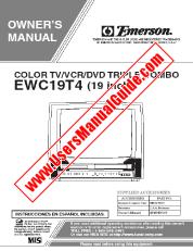 Ansicht EWC19T4 pdf 19  inch TV / DVD / VCR Combo Unit Bedienungsanleitung