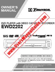 Voir EWD2202 pdf Lecteur DVD avec le manuel de propriétaire du magnétoscope