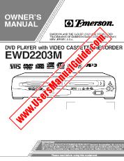 Ver EWD2203M pdf Reproductor de DVD con VCR Manual del usuario