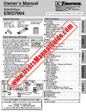 Ver EWD7004 pdf Reproductor de DVD Manual del usuario