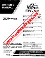 Ver EWV401 pdf Grabadora de cassette de video Manual del usuario