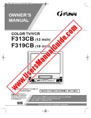 Ver F319CB pdf Unidad de combo de televisor / VCR de 19  inch Manual del usuario