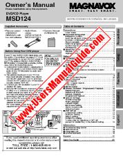 Ver MSD124 pdf Reproductor de DVD Manual del usuario
