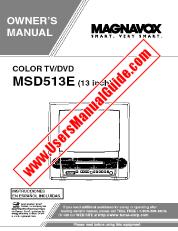 Ver MSD513E pdf Unidad de combo TV / DVD de 13  inch Manual del usuario