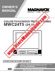 Ver MWC24T5 pdf Unidad de combo TV / DVD / VCR de 24  inch Manual del usuario