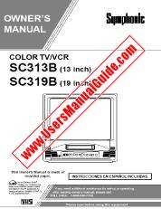 Ver SC313B pdf Unidad de combo de televisor / VCR de 13  inch Manual del usuario