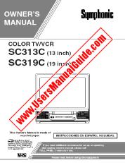Ver SC313C pdf Unidad de combo de televisor / VCR de 13  inch Manual del usuario