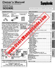 Ver SD200E pdf Reproductor de DVD Manual del usuario