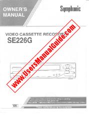 Ver SE226G pdf Grabadora de cassette de video Manual del usuario