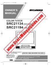 Vezi SRC21134 pdf Manual 13  inch Televizor / VCR Combo Unitatea proprietarului