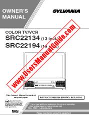 Vezi SRC22134 pdf Manual 13  inch Televizor / VCR Combo Unitatea proprietarului