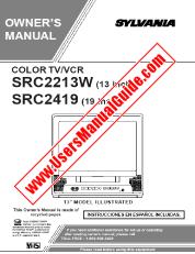 Ver SRC2213W pdf Unidad de combo de televisor / VCR de 13  inch Manual del usuario