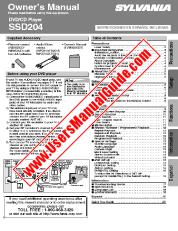 Ver SSD204 pdf Reproductor de DVD Manual del usuario