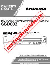 Ver SSD803 pdf Reproductor de DVD con VCR Manual del usuario