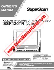 Ver SSF420TR pdf Unidad de combo TV / DVD / VCR de 20  inch Manual del usuario
