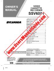 Ver SSV6001 pdf Grabadora de cassette de video Manual del usuario