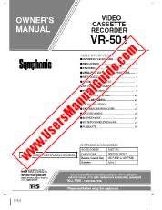 Visualizza VR501 pdf Manuale dell'utente del videoregistratore
