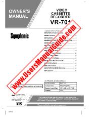 Ver VR701 pdf Grabadora de cassette de video Manual del usuario
