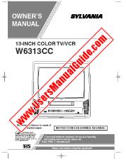 Ver W6313CC pdf Unidad de combo de televisor / VCR de 13  inch Manual del usuario