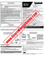 Ver WF2703 pdf Manual del propietario de la televisión de 27  inch 
