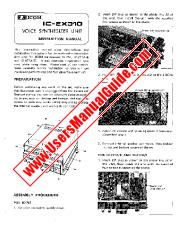 Ver IC-EX310 pdf Usuario / Propietarios / Manual de instrucciones