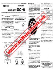 Voir GC5 pdf Utilisateur / Propriétaires / Manuel d'instructions
