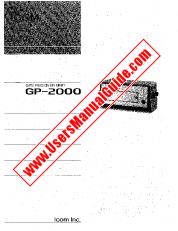 Voir GP2000 pdf Utilisateur / Propriétaires / Manuel d'instructions