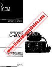 Vezi IC-207H pdf Utilizator / Proprietarii / Manual de utilizare