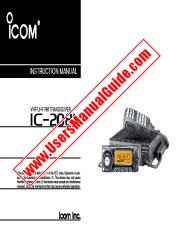 Voir IC-208H pdf Utilisateur / Propriétaires / Manuel d'instructions