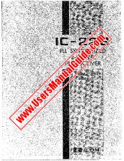 Voir IC-22S pdf Utilisateur / Propriétaires / Manuel d'instructions