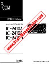 Ver IC-2410E pdf Usuario / Propietarios / Manual de instrucciones