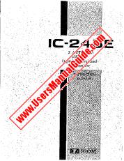 Voir IC245E pdf Utilisateur / Propriétaires / Manuel d'instructions