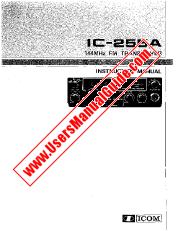 Voir IC255A pdf Utilisateur / Propriétaires / Manuel d'instructions