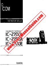 Ver IC2700A pdf Usuario / Propietarios / Manual de instrucciones