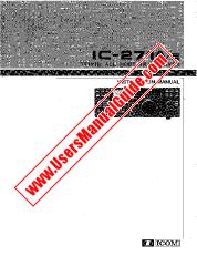 Voir IC271A pdf Utilisateur / Propriétaires / Manuel d'instructions