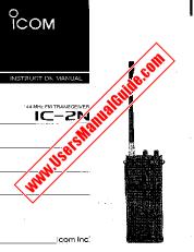 Voir IC-2N pdf Utilisateur / Propriétaires / Manuel d'instructions