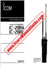 Voir IC-2SRA pdf Utilisateur / Propriétaires / Manuel d'instructions