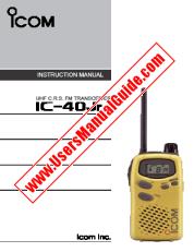 Voir IC-40JR pdf Utilisateur / Propriétaires / Manuel d'instructions